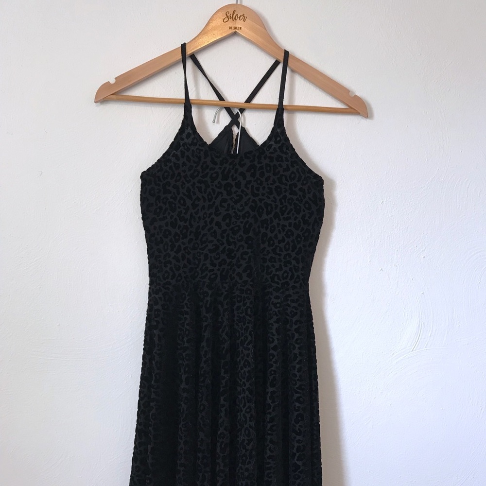 Burned Cheetah Reversible Velvet Dress
